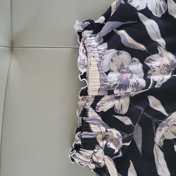 Billabong Floral Wide Leg Rayon Beach Pants Juniors Size 1 - Picture 4 of 4